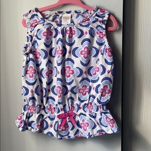 🍭6/$30 Gymboree floral peplum sleeveless top - 5